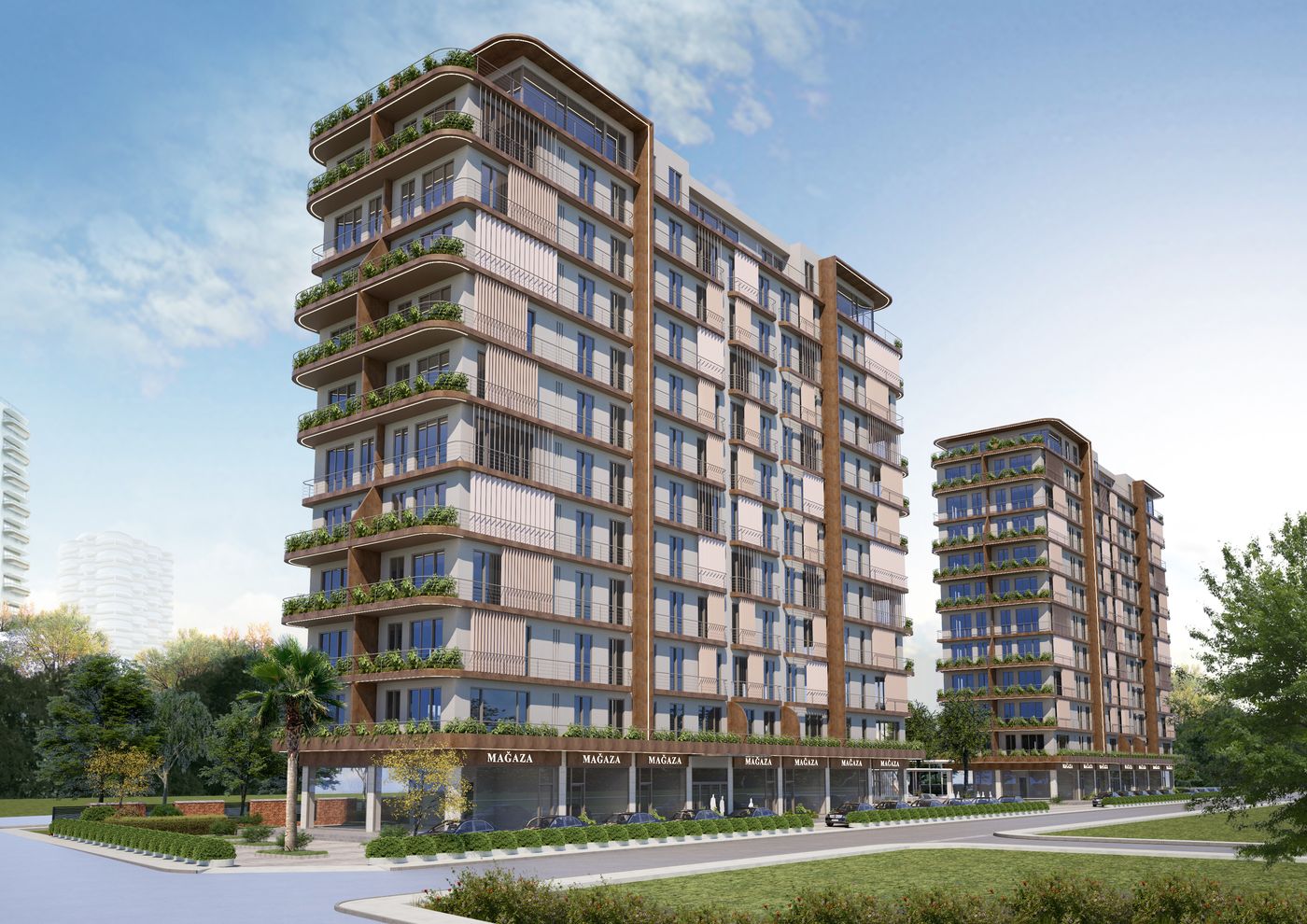 Exterior rendering of the Seba 10133 project