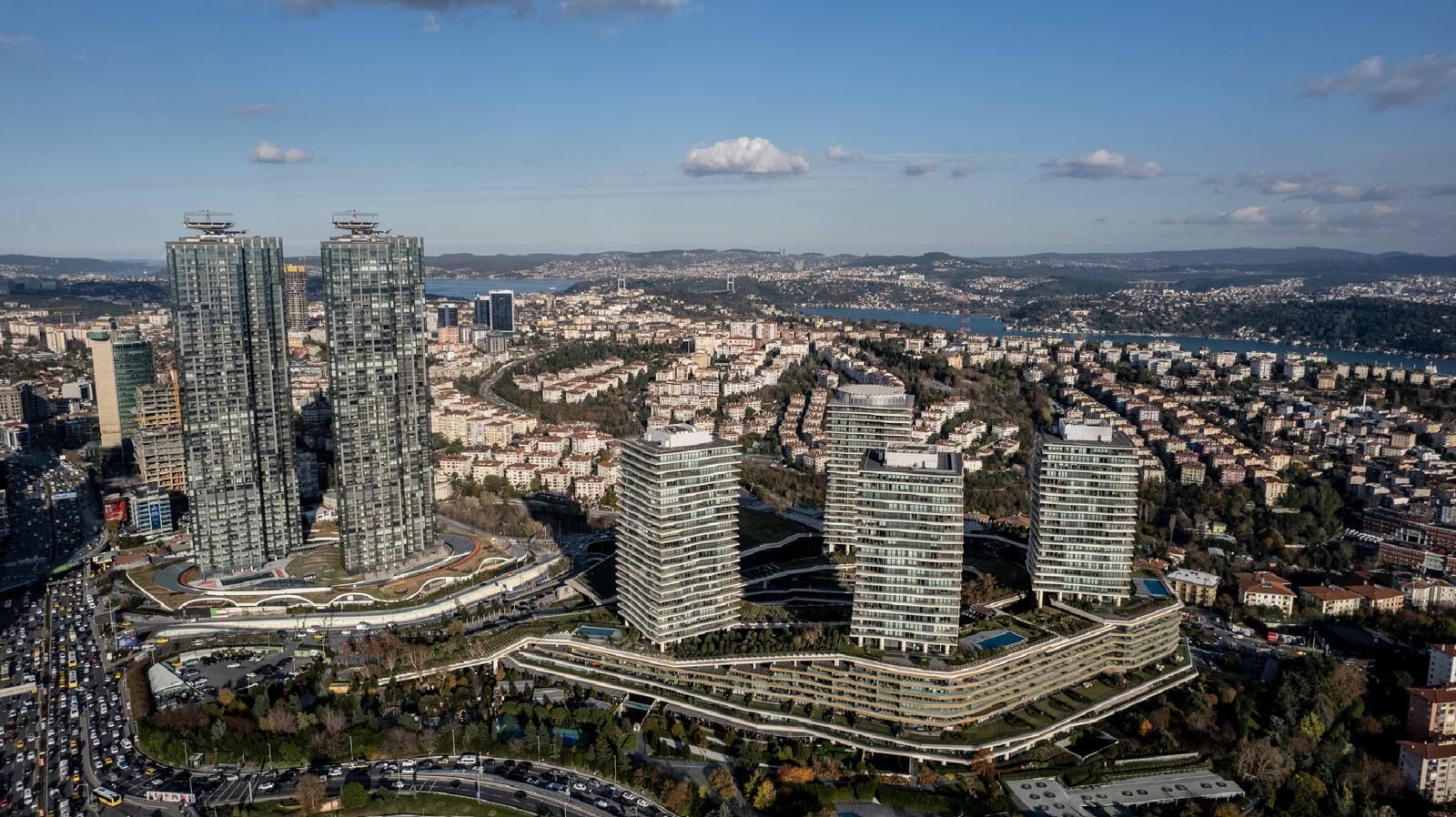 Çiftçi Towers, Бешикташ — Вид с воздуха