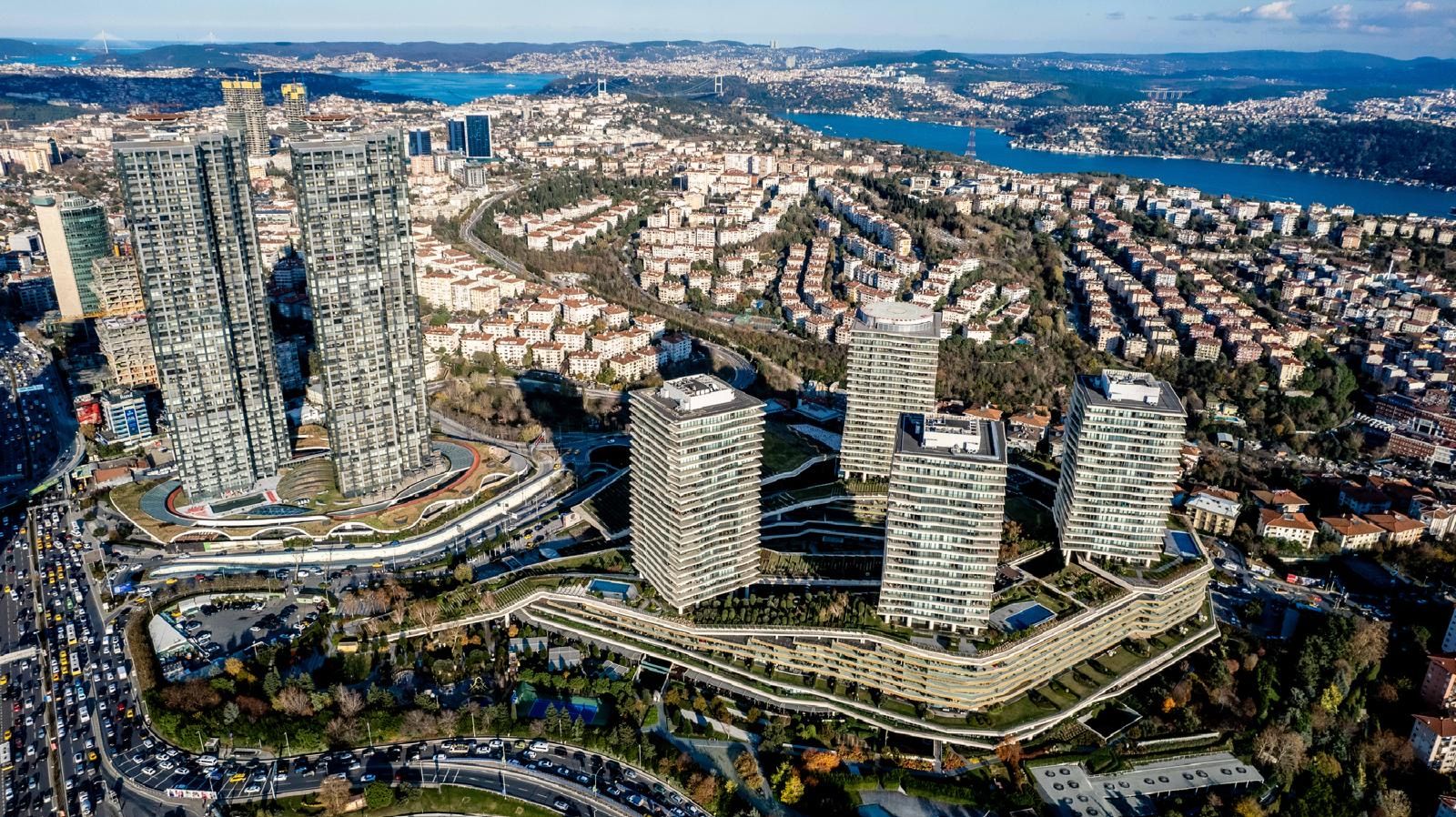 Çiftçi Towers, Бешикташ — Вид на Босфор